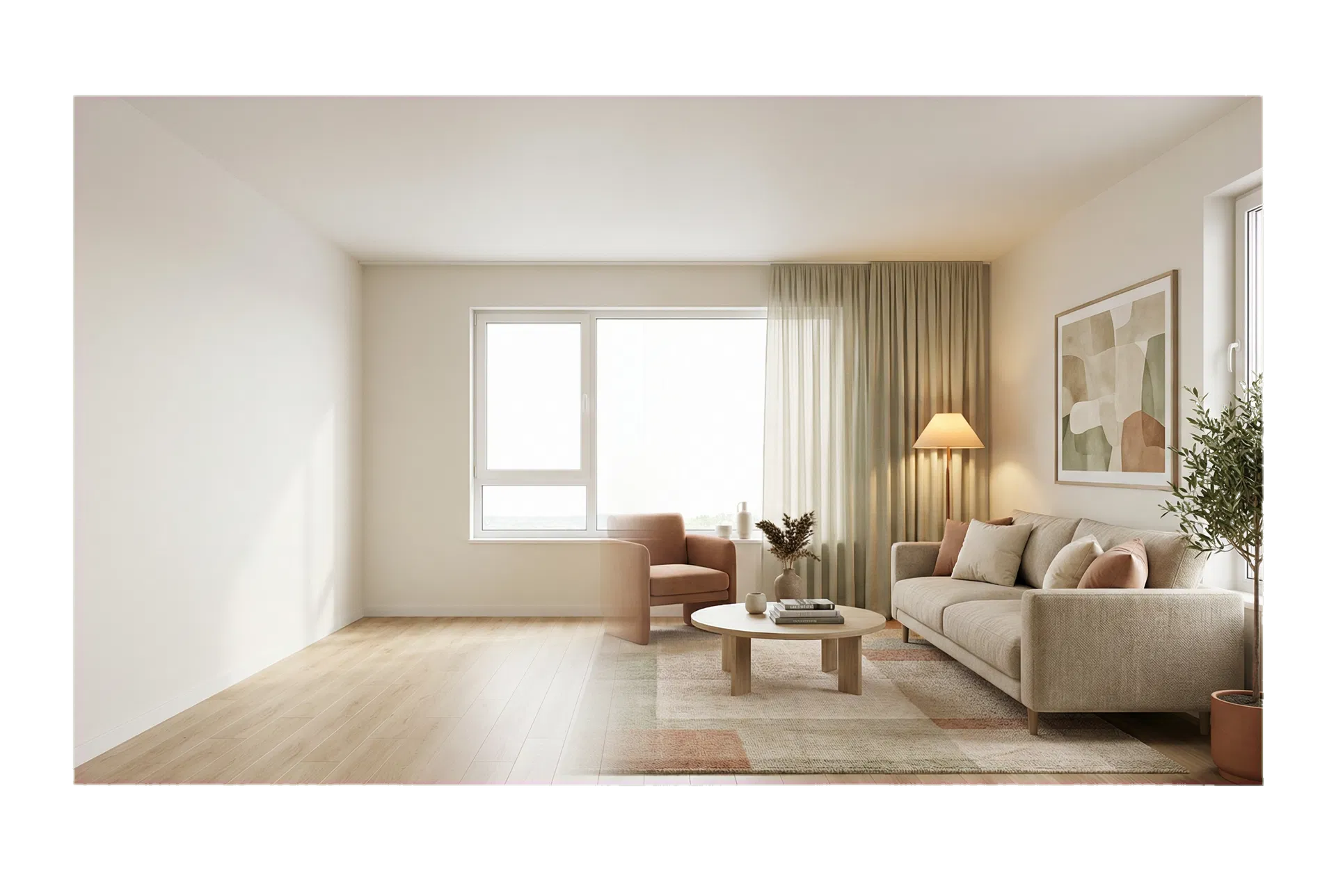 Opremite prazan prostor - primer AI Studio primene