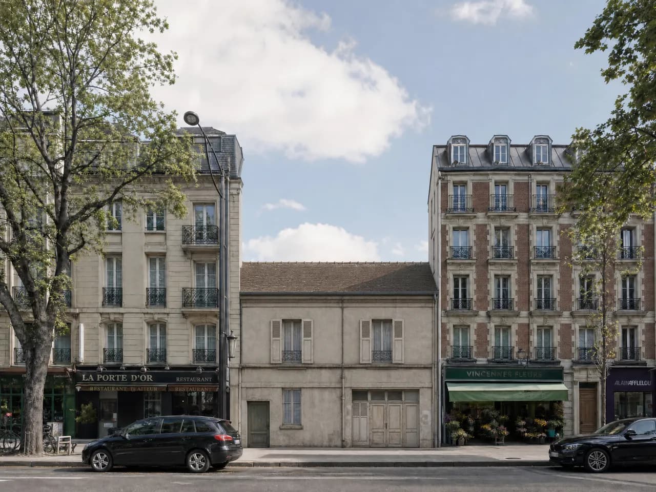 3D prikaz ulice (streetscape) - ulazni kadar pre vizuelne obrade